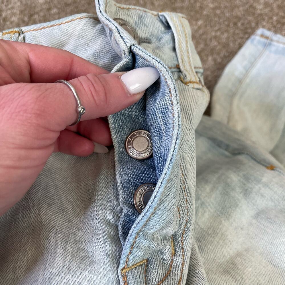 American Eagle Jeans 5 Button Fly Distressed Ligh… - image 7
